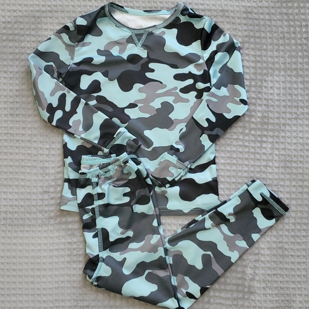 Blue Camo Thermal Underwear